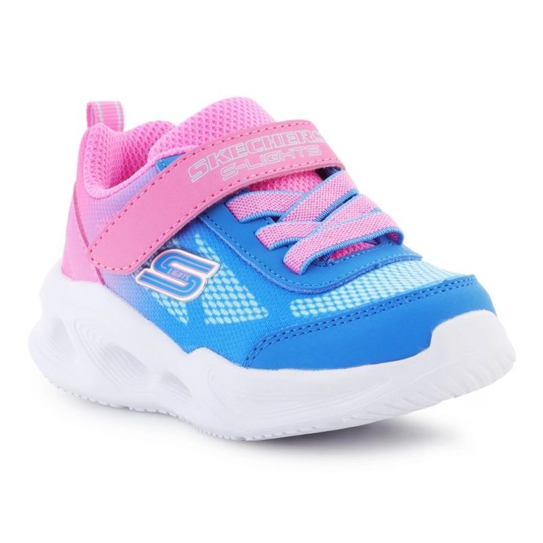 SKECHERS S LUMERS-SECHERS SOLA GLOW-OBRE DELUXE JR 303714N-HPBL bleu 1