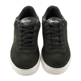 American Club Chaussures de sport pour hommes, baskets en cuir gris 17003 multicolore 4 American Club Chaussures de sport pour hommes, baskets en cuir gris 17003 multicolore 4