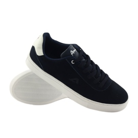 American Club Chaussures baskets homme American 17003 sneakers bleu marine 3