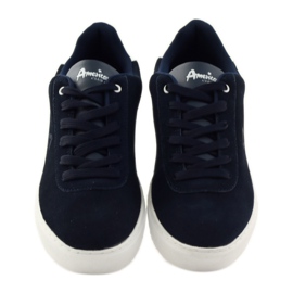 American Club Chaussures baskets homme American 17003 sneakers bleu marine 4