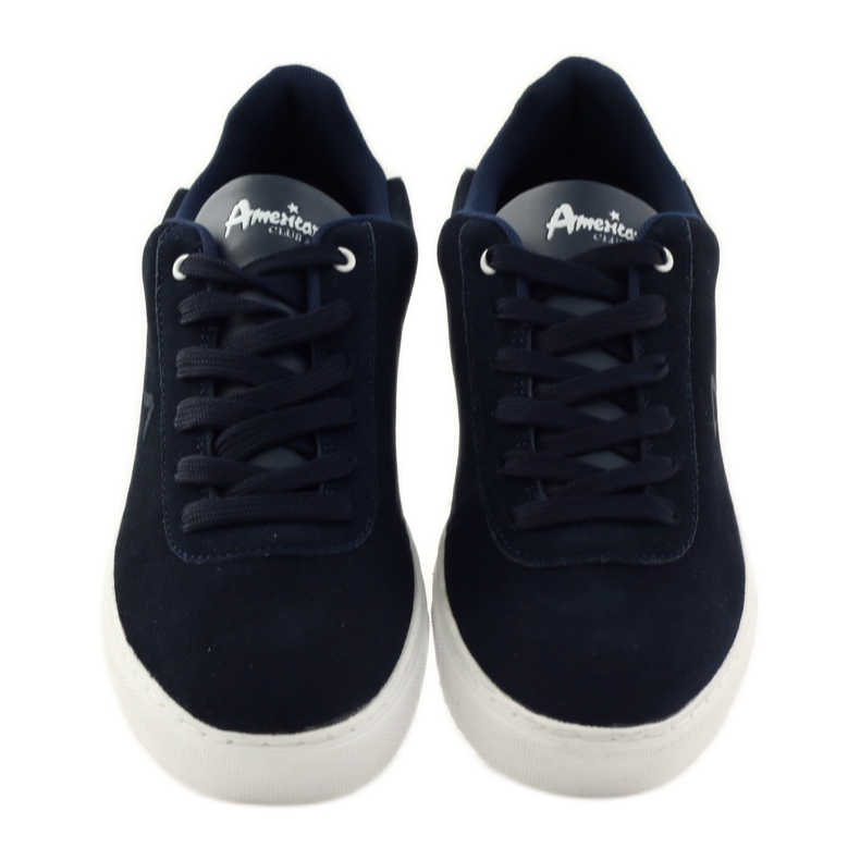 American Club Chaussures baskets homme American 17003 sneakers bleu marine 4