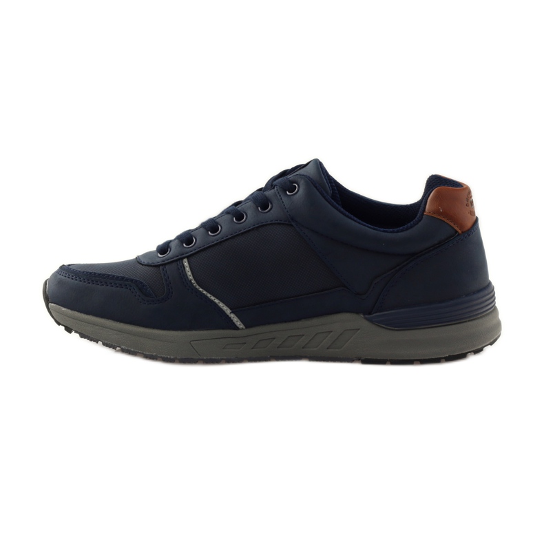 American Club Chaussures de sport homme American 610184 baskets bleu marine 2