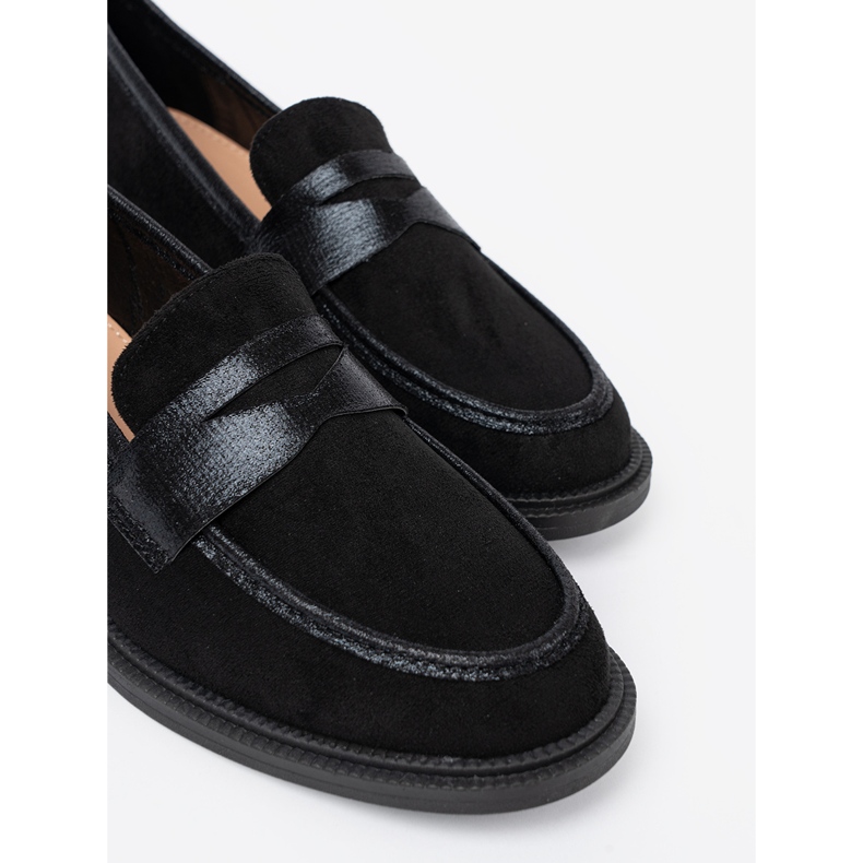 Shelvt Black Suede Lays noir 1