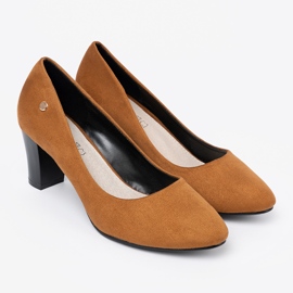 Goodin En daim haut talons caramel 3