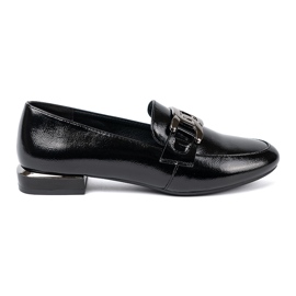 Mocassins vernies avec une pince décorative Sergio Leone le noir 2