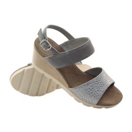 Sandales Caprice chaussures femme 28701 gris 3