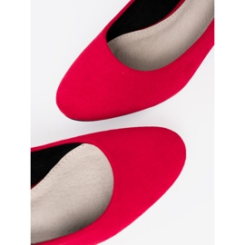 Goodin Pompes pour femmes rouges sur un poteau en argent 1 Goodin Pompes pour femmes rouges sur un poteau en argent 1