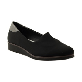 M.Daszyński Chaussures en lycra pour femmes Daszyński 1625 le noir 1