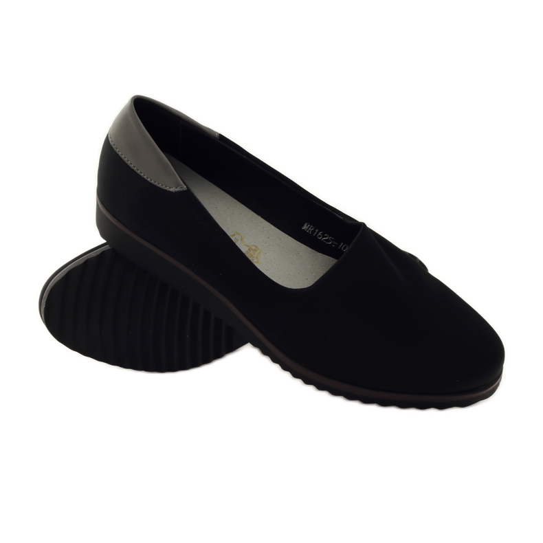 M.Daszyński Chaussures en lycra pour femmes Daszyński 1625 le noir 3