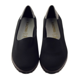M.Daszyński Chaussures en lycra pour femmes Daszyński 1625 le noir 4