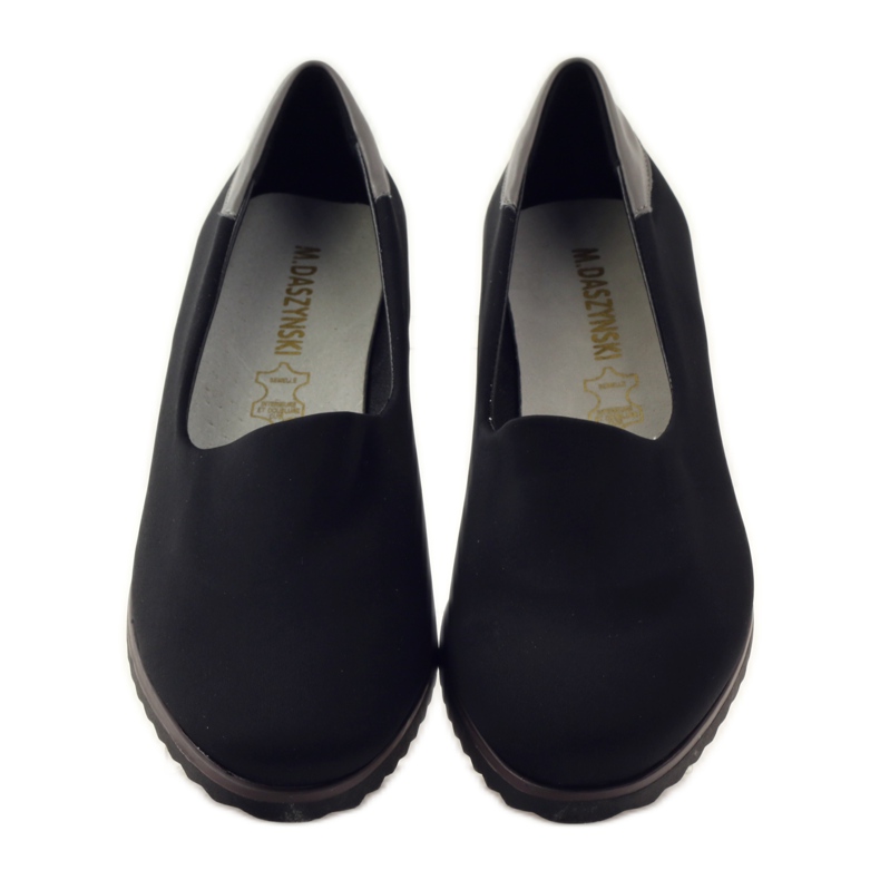M.Daszyński Chaussures en lycra pour femmes Daszyński 1625 noir 4