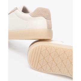Sergio Leone Baskets blanches et beiges pour femmes 1