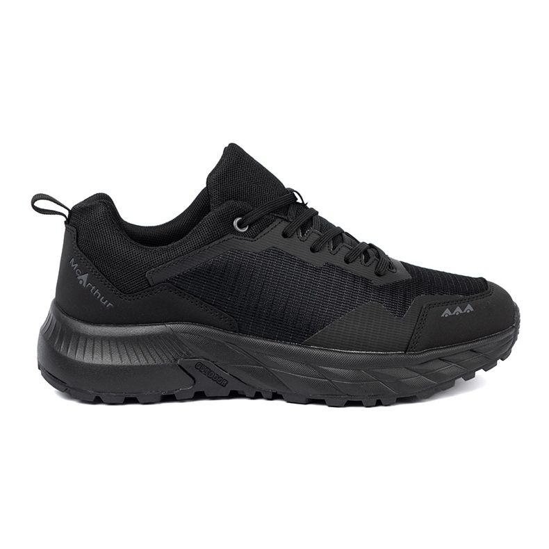Shelvt Baskets noires avec une tige des hommes Menhur textile 2