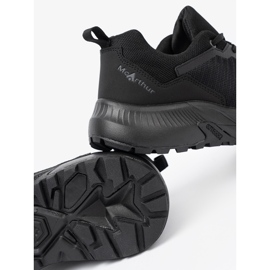 Shelvt Baskets noires avec une tige des hommes Menhur textile le noir 1