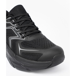 Shelvt Chaussures de sport noir léger sur une semelle McArthur épaisse 1