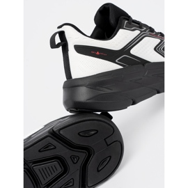 Shelvt Chaussures de sport blanches et noires confortables avec une structure en filet 2