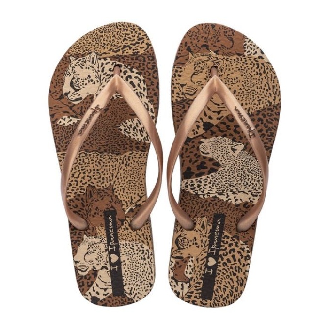 Ipanema Animal Flip -flops en 83617AY384 brun 2