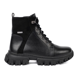 Bottes noires avec une semelle massive et un curseur Sergio Leone le noir 2