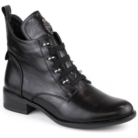 Bottines isolées à talons plats Jezzi W JEZ412A, noir le noir 15