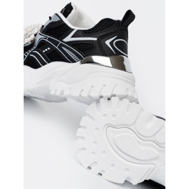 Shelvt Baskets noires avec un arc blanc et des perles 1