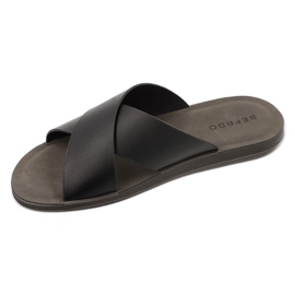 BEFADO MEN'S FLIP -FLOPS 158M026 Black le noir 1