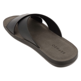 BEFADO MEN'S FLIP -FLOPS 158M026 Black le noir 2