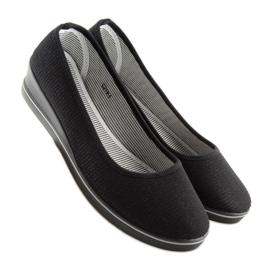 Ballerines compensées noires c21v noires 1