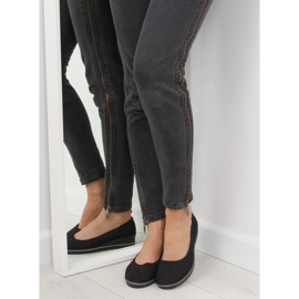 Ballerines compensées noires c21v noires le noir 4