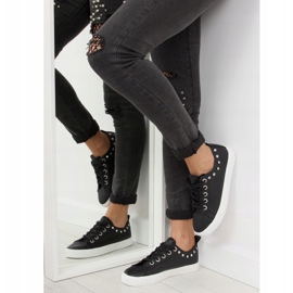 Noir BL122p Baskets noires avec zircons cubiques le noir 4