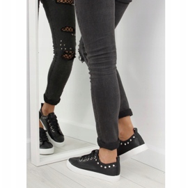 Noir BL122p Baskets noires avec zircons cubiques le noir 3