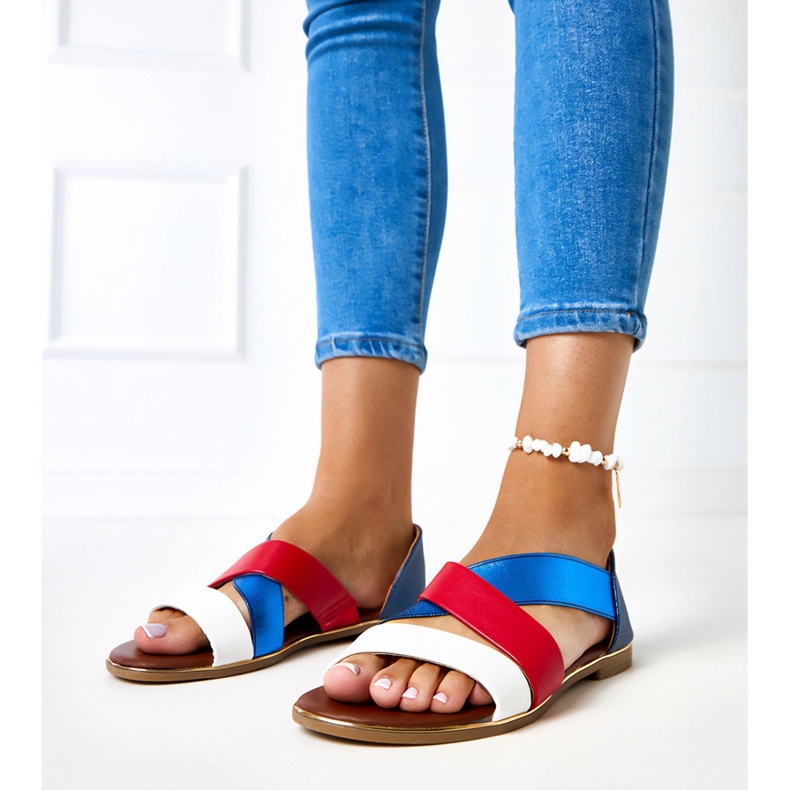 Evento Sandales colorées à talon fermé de Massawa blanc 1