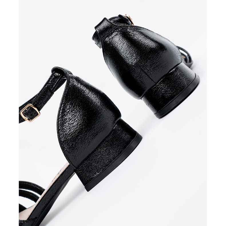 Goodin Sandales à thèmes noirs élégants le noir 1