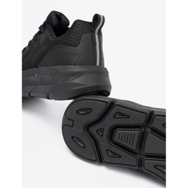 Shelvt Chaussures pour hommes du sport noir avec maille McArthur 1