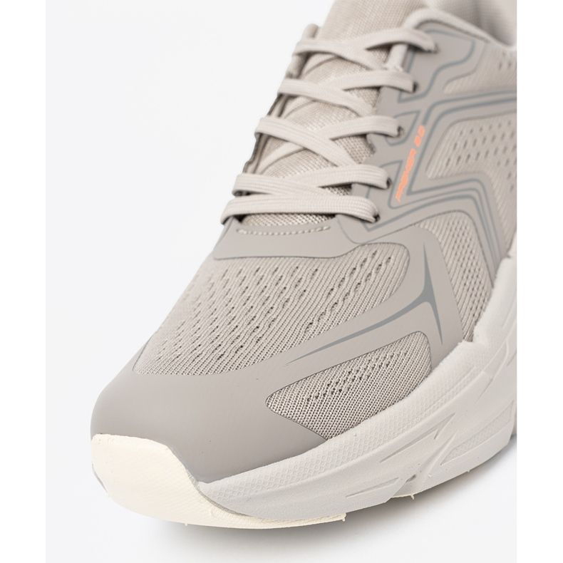 Shelvt Chaussures de sport grises confortables avec structure en maillage McArthur 1