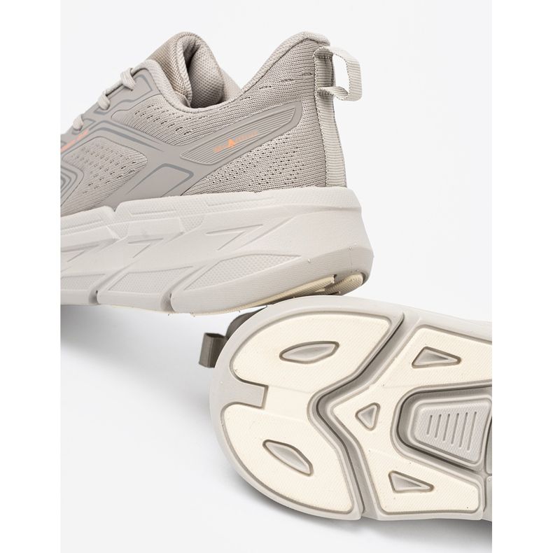 Shelvt Chaussures de sport grises confortables avec structure en maillage McArthur 2