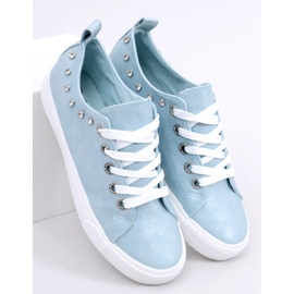 Bleu BL122p Baskets bleues avec zircone cubique 1