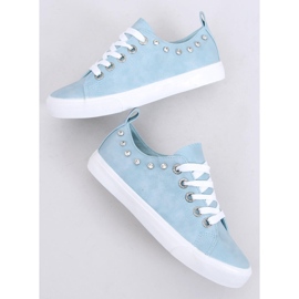 Bleu BL122p Baskets bleues avec zircone cubique 2