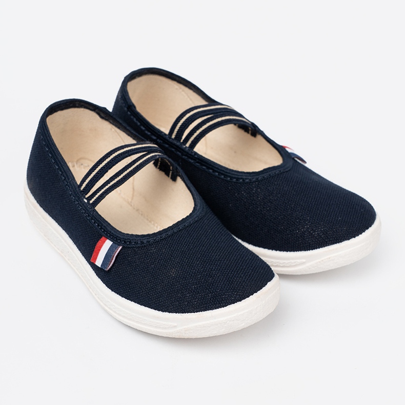 Shelvt Chaussures bleu marine légères avec une sangle flexible 1