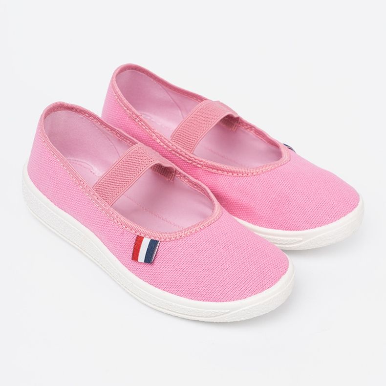 Shelvt Chaussures rose clair avec une ceinture flexible 1