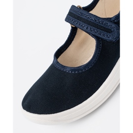 Shelvt Baskets pour enfants avec velcro bleu marine 1