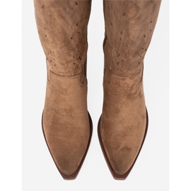 Seastar Bottes ouvertes devant le genou brun 3