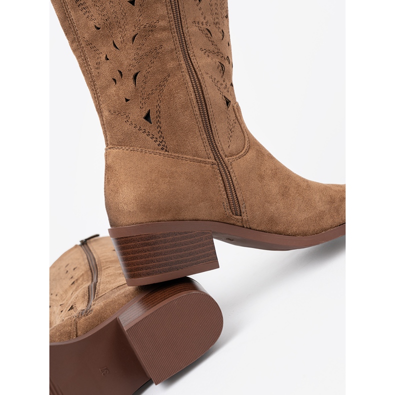Seastar Bottes ouvertes devant le genou brun 1