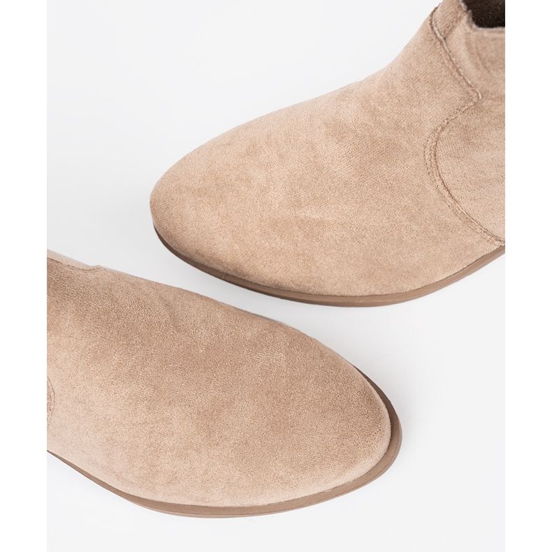 Seastar Bottes beige bottes de cowboy en daim 1