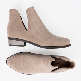 Seastar Bottines beiges à découpes 5