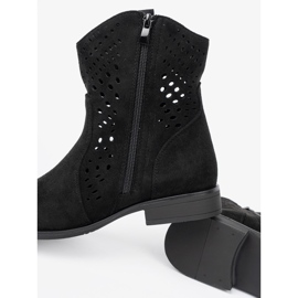 Seastar Bottes ouvertes noires dans le style de cowboy 1