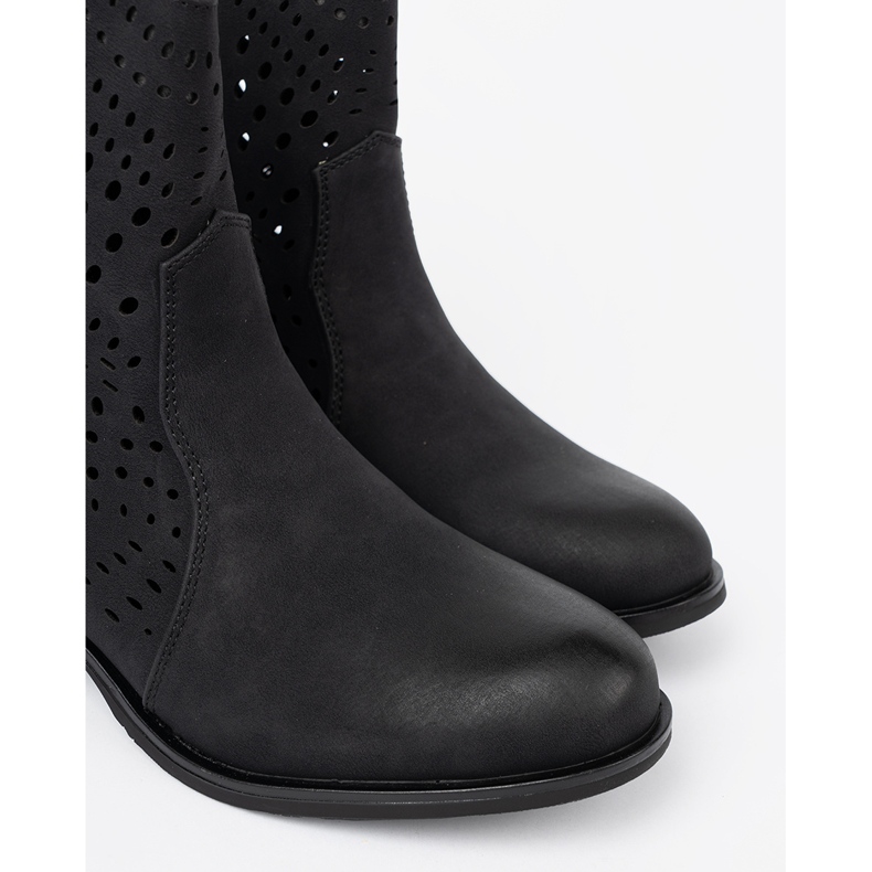 Seastar Bottes noires ouvertes le noir 1