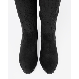 Seastar Bottes ouvertes noires dans le style d'un cow-boy le noir 2