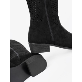 Seastar Bottes ouvertes noires dans le style d'un cow-boy le noir 4
