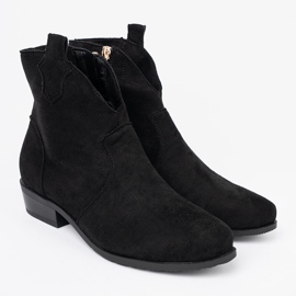 Seastar Bottes noires en daim bottes de cowboy le noir 3