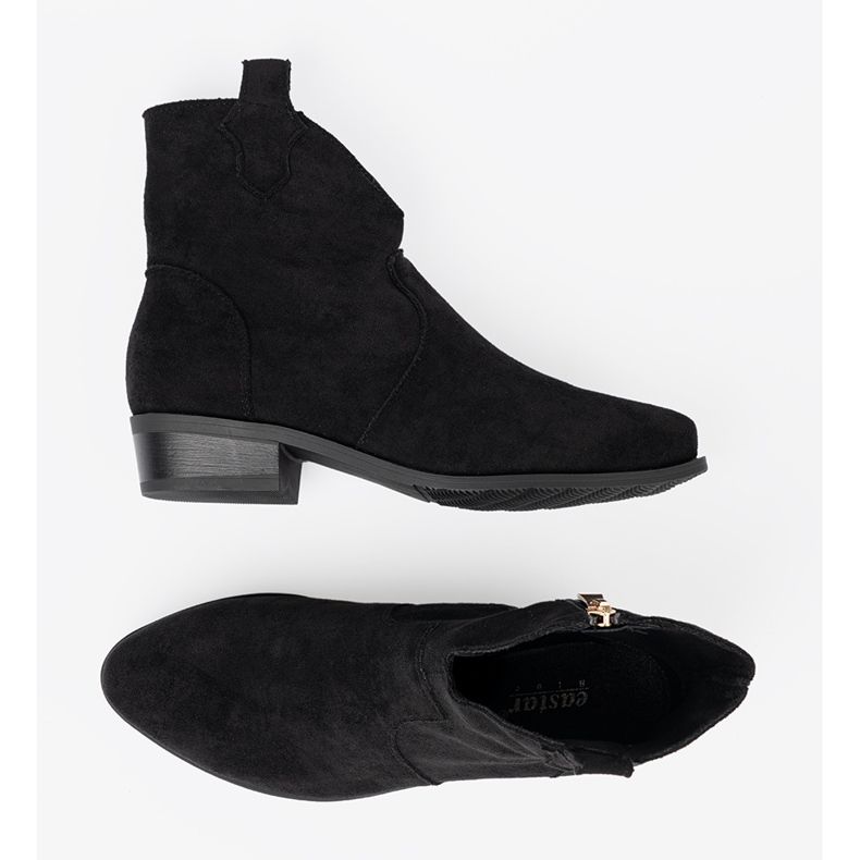 Seastar Bottes noires en daim bottes de cowboy le noir 2